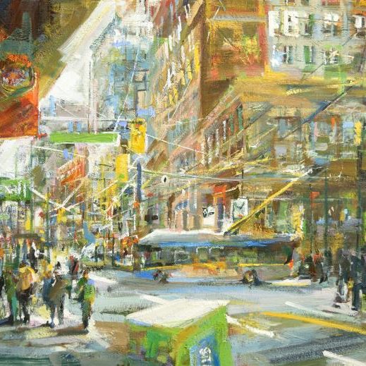 DSC_0005_00001 original oil painting by Canadian artist leanne M christie of urban city